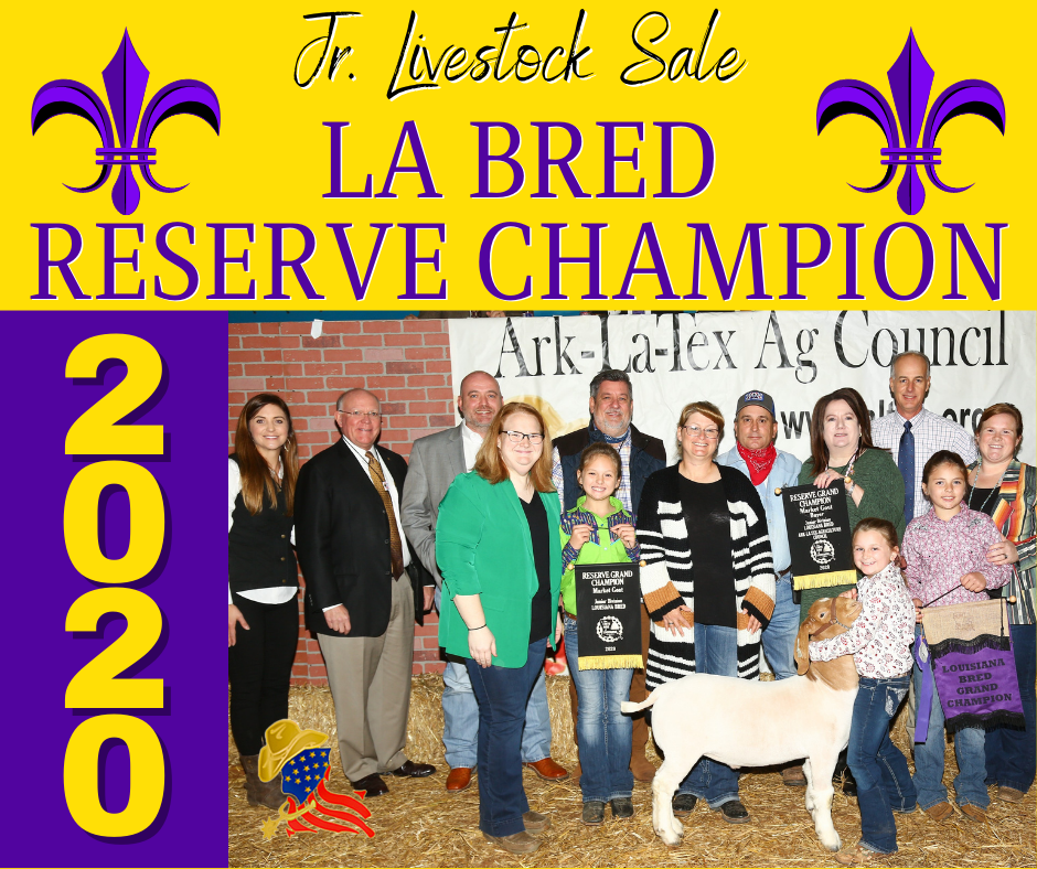 LA Bred Reserve Champion Goats